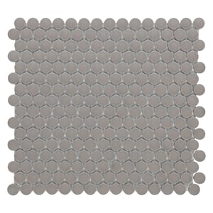 Mosaik Penny Grå Oglaserad