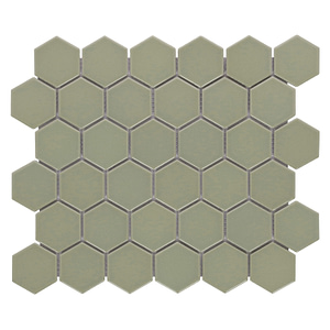 Mosaik Hexagon Grön Matt