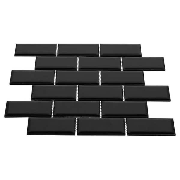 Mosaik Brick Svart Matt - Bild 2