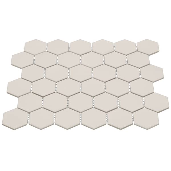 Mosaik Hexagon Beige Matt - Bild 2