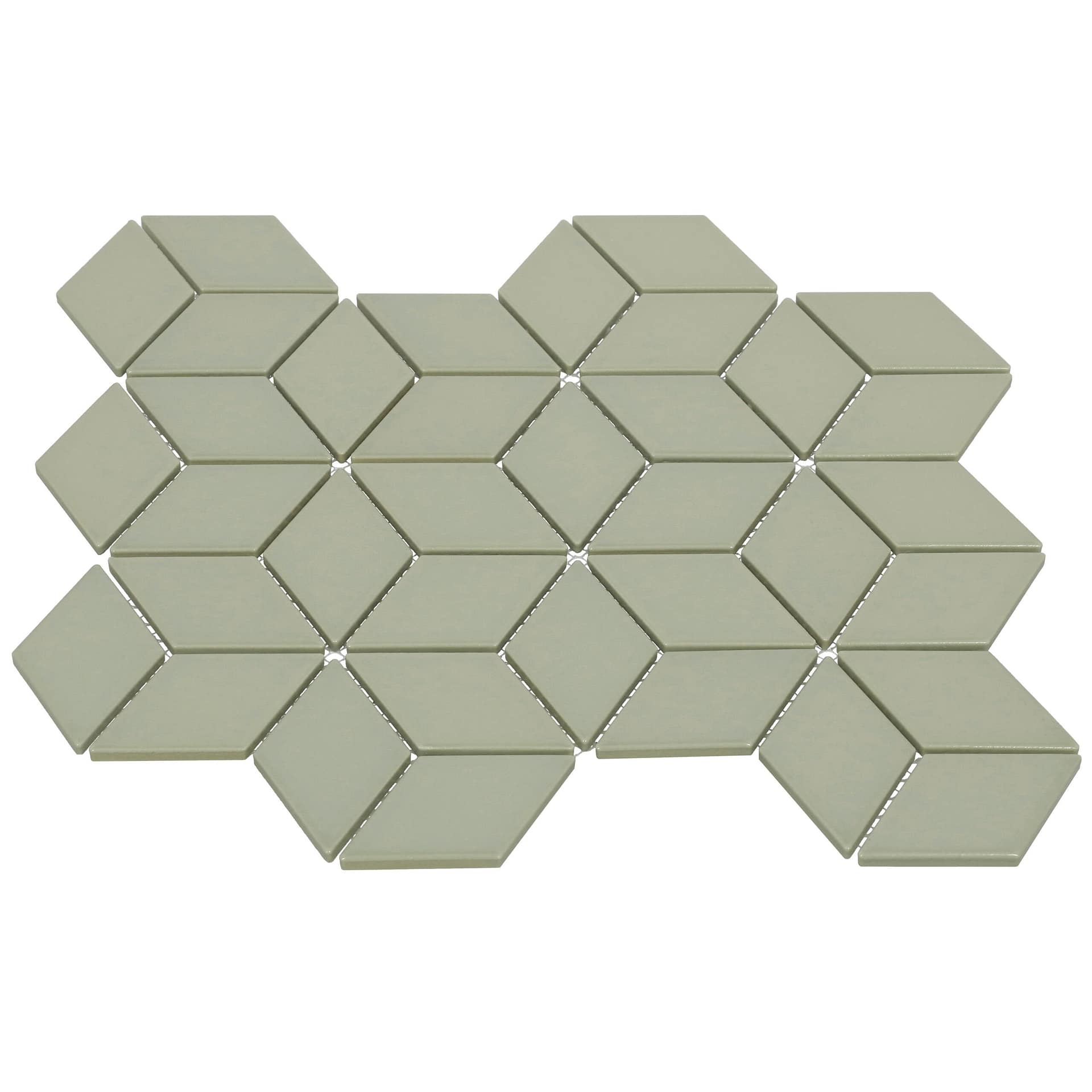 Mosaik Diamond Grön Matt - dvothed ab